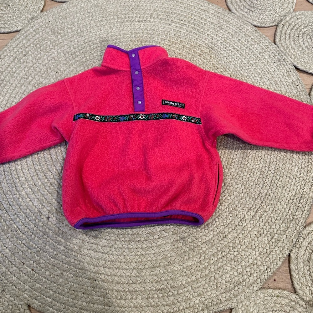 Obermeyer pullover vintage hot pink girls hoodie 3T